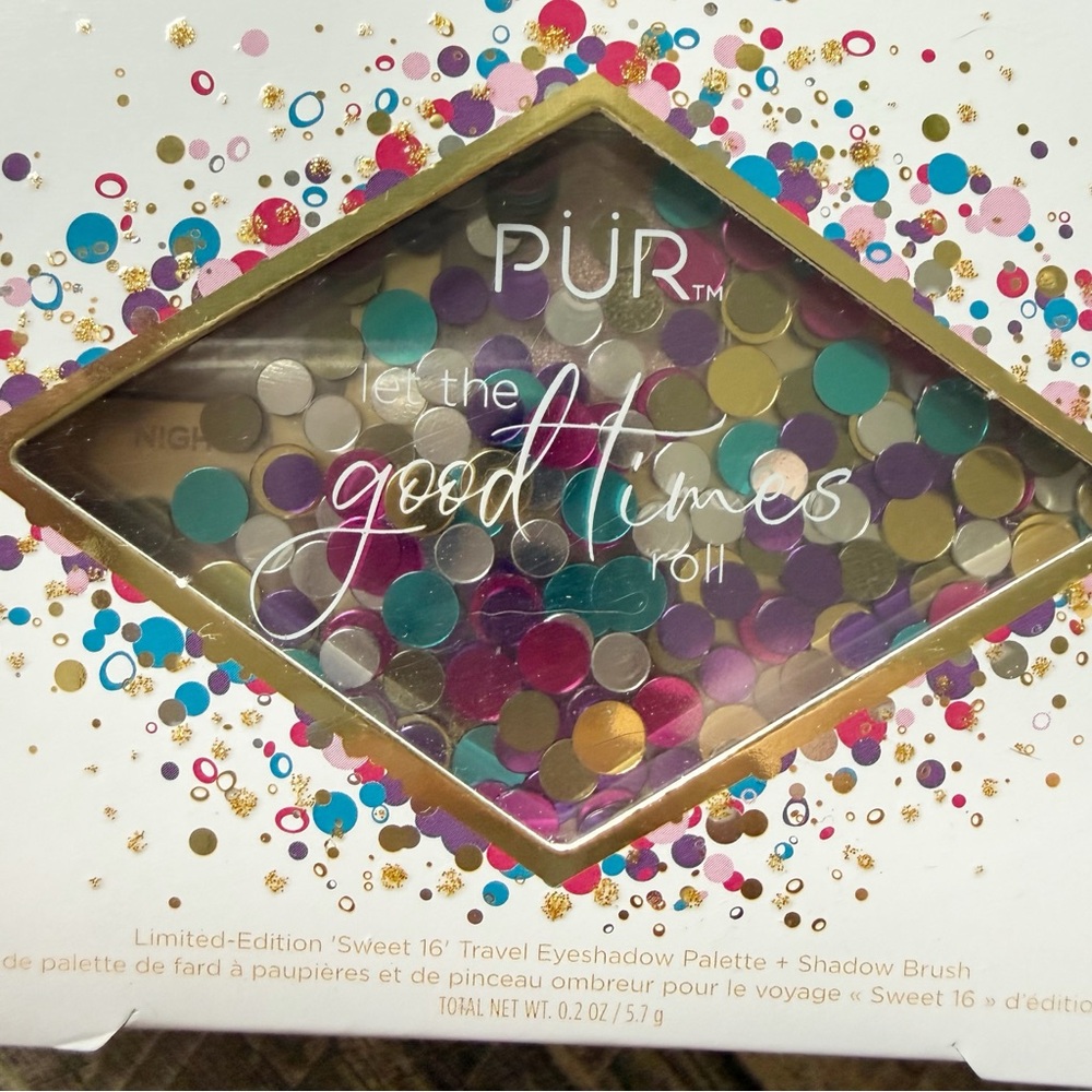 PUR Eyeshadow Palette Let The Good Times Roll Pink Neutral Tan Compact Makeup - Picture 2 of 9